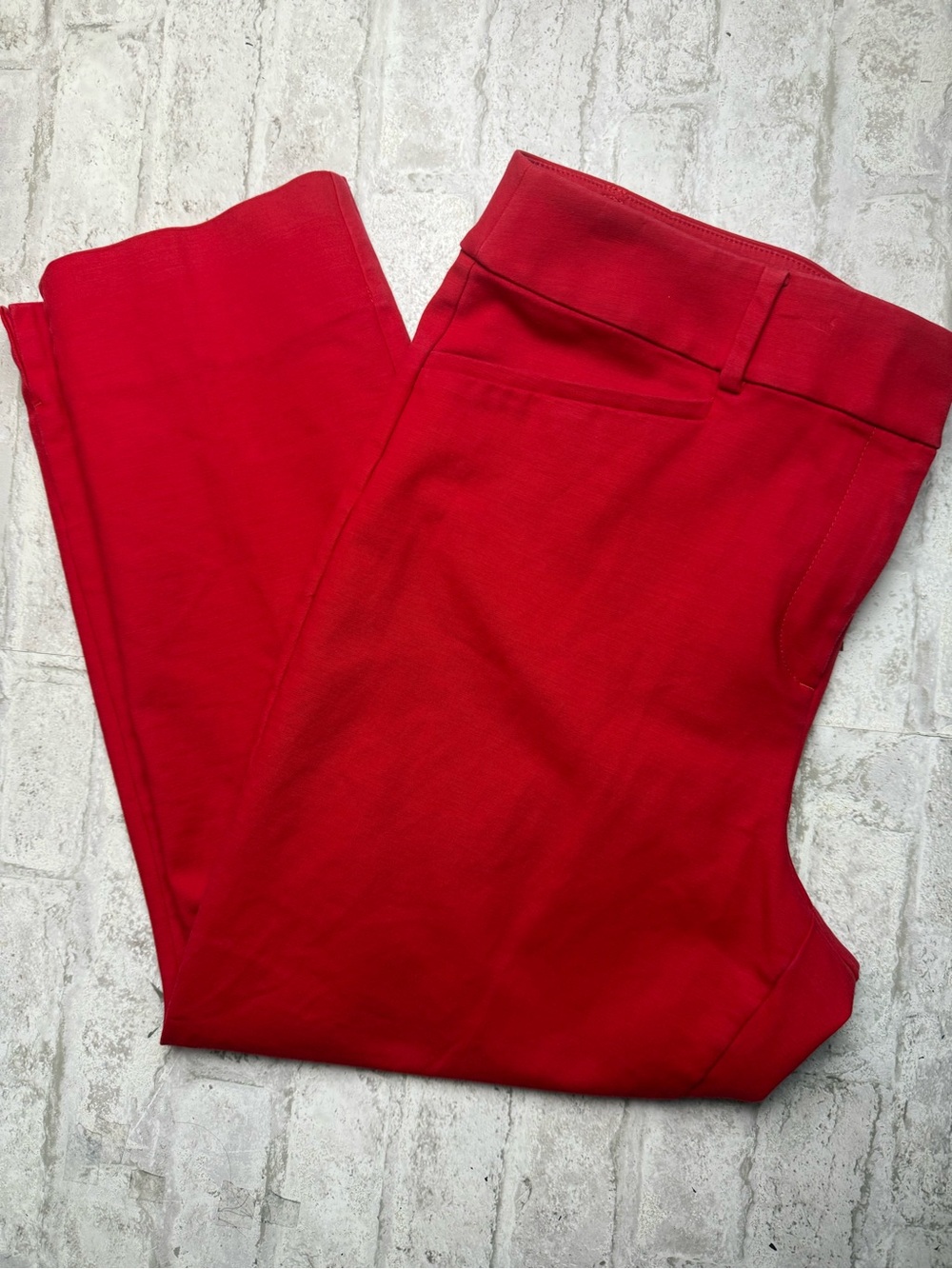 LOFT Curvy Riviera Pants Red Vibrant EUC Women’s Size 10 😍